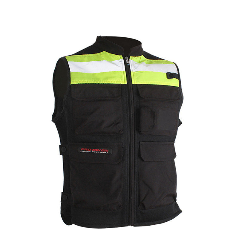 Reflective Vest Fluorescent For Men And Women Motorcycle Riding Clothes