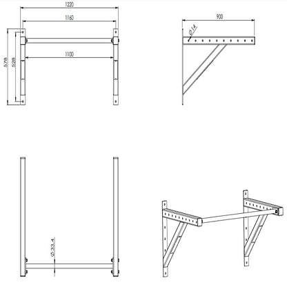 Indoor And Outdoor Fitness Equipment For Single Parallel Bars On Doors