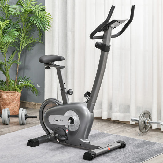 Soozier Indoor Magnetic Exercise Bike 10-Level Adjustable Magnetic