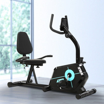 Everfit Magnetic Recumbent Exercise Bike Fitness Cycle Trainer Gym