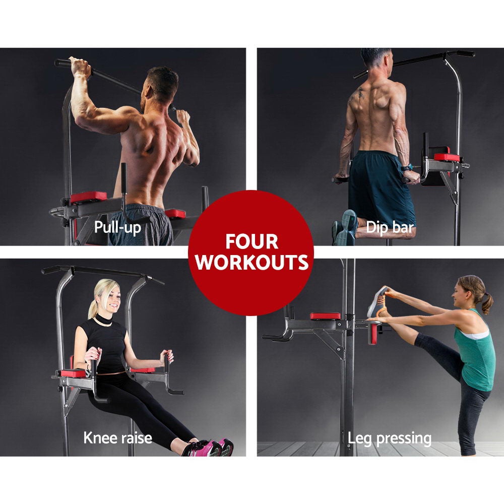 Everfit Power Tower 4-IN-1 Multi-Function Station Fitness Gym