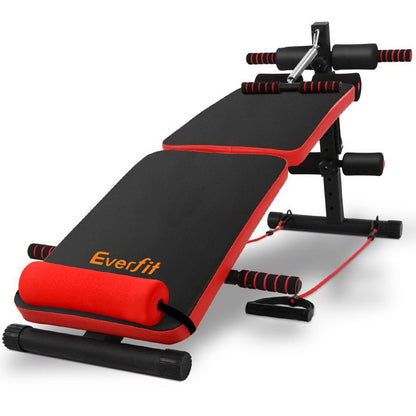 Everfit Adjustable Sit Up Bench Press Weight Gym Home Exercise Fitness