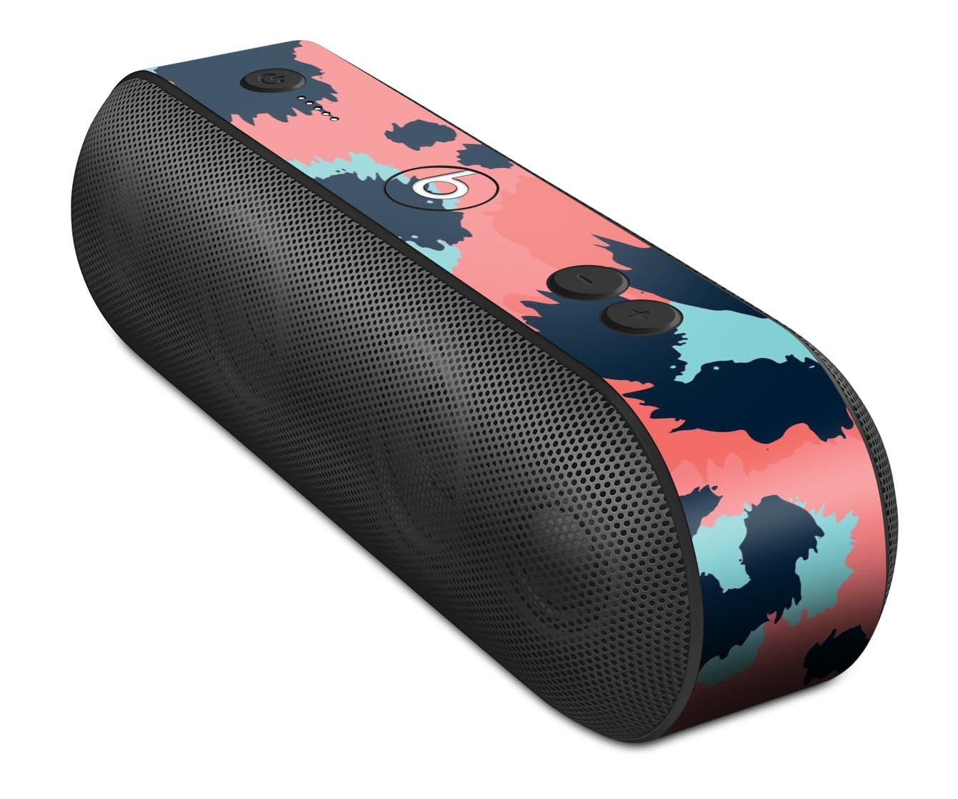 Leopard Coral and Teal V23 - Full Body Skin Decal Wrap Kit for Beats