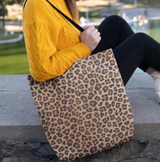 Leopard Print Animal Tote Bag