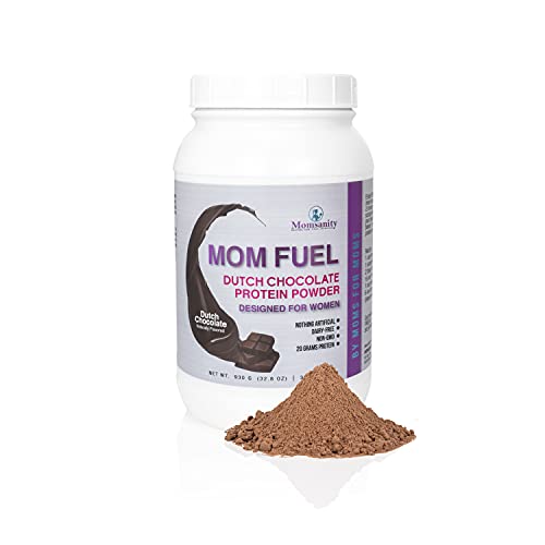 Momsanity Protein Powder for Women – Dairy Free Meal Replacement Protein Powder Made with Plant & Collagen Protein, 20 Grams Protein (Dutch Chocolate)