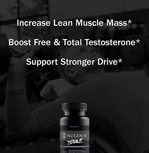 Nugenix Total-T, Free and Total Testosterone Booster Supplement for Men, 42 Count