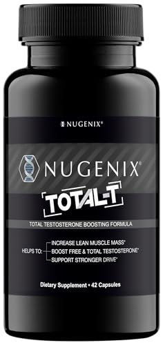 Nugenix Total-T, Free and Total Testosterone Booster Supplement for Men, 42 Count