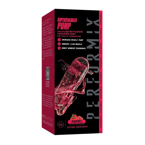 PERFORMIX Supercharged Pump - Nitrosigine® and Betaine Pre Workout Supplement - Muscle Pump Accelerator with Arginine Ethyl Ester - Endurance and Strength Booster for Hardcore Traning (80 Capsules)