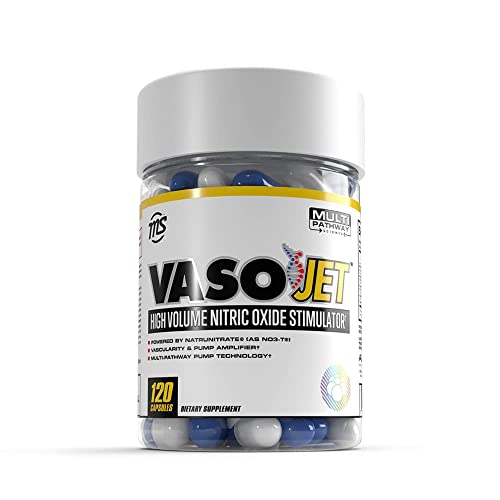 Man Sports Vasojet - Muscle Pump Supplements - Nitric Oxide Booster - 120 Capsules for 40 Days