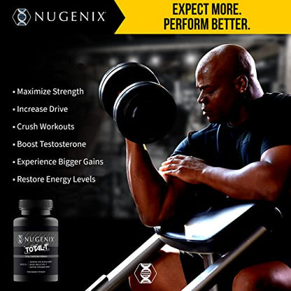 Nugenix Total-T, Free and Total Testosterone Booster Supplement for Men, 42 Count