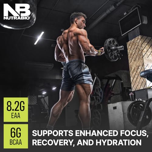 NutraBio Alpha EAA Hydration and Recovery Supplement - Full Spectrum EAA BCAA Matrix with Electrolytes, Nootropics, Coconut Water - Recovery, Energy, Focus, and Hydration Supplement - Strawberry Lemon