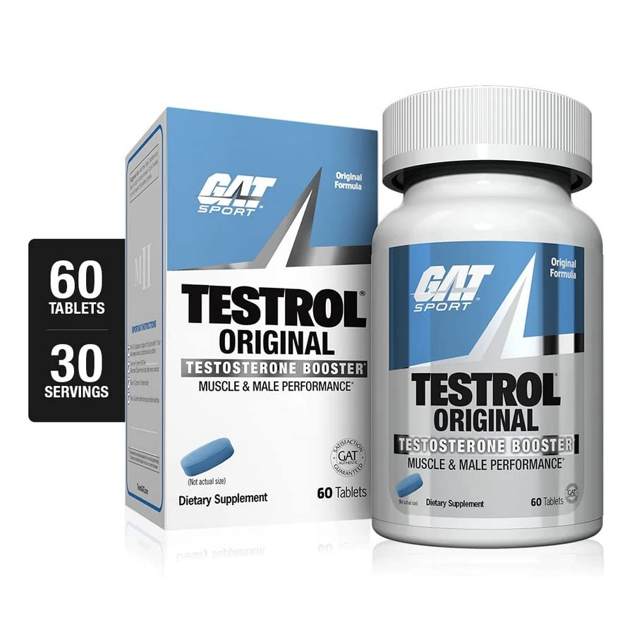 GAT Sport Testrol Original Test Booster | Male Performance, Vitality, Tribulus, Zinc, Magnesium | 60 Capsules