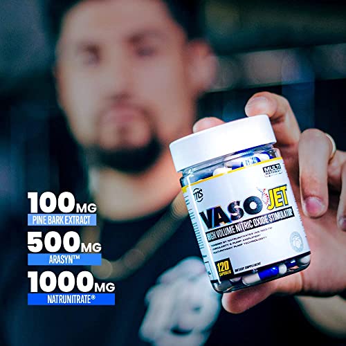 Man Sports Vasojet - Muscle Pump Supplements - Nitric Oxide Booster - 120 Capsules for 40 Days