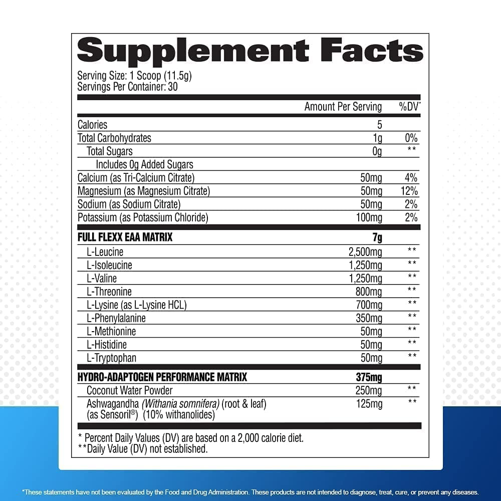 GAT SPORT Flexx EAAs + Hydration, Advanced Essential Amino Acids, 30 Servings (Apple Pear)