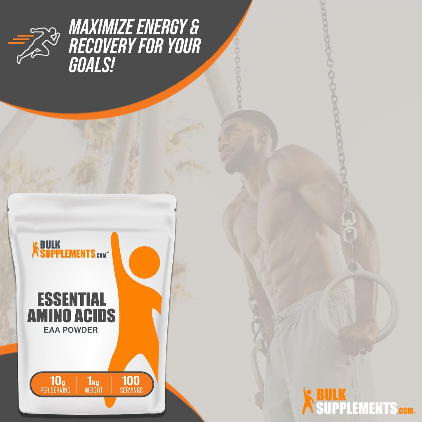 BULKSUPPLEMENTS.COM Essential Amino Acids Powder - EAA Powder, Essential Amino Acids Supplement, EAAs Amino Acids Powder - Unflavored & Gluten Free, 10g per Serving, 1kg (2.2 lbs)