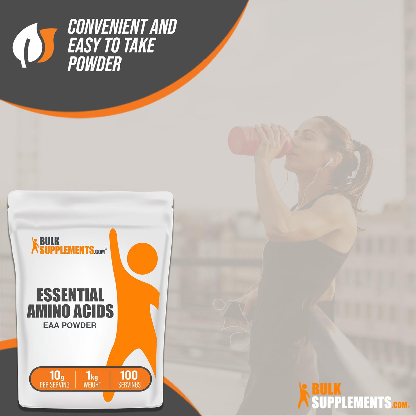 BULKSUPPLEMENTS.COM Essential Amino Acids Powder - EAA Powder, Essential Amino Acids Supplement, EAAs Amino Acids Powder - Unflavored & Gluten Free, 10g per Serving, 1kg (2.2 lbs)