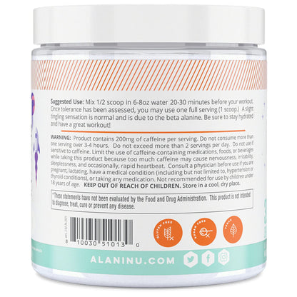 Alani Nu Pre Workout Powder | Amino Energy Boost | Endurance Supplement | Sugar Free | 200mg Caffeine | L-Theanine, Beta-Alanine, Citrulline | 30 Servings (Galaxy Lemonade)